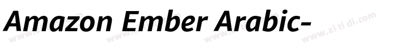 Amazon Ember Arabic字体转换
